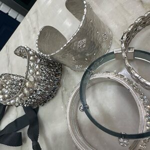 Silver and Pearl Cuff Bracelet grab bag